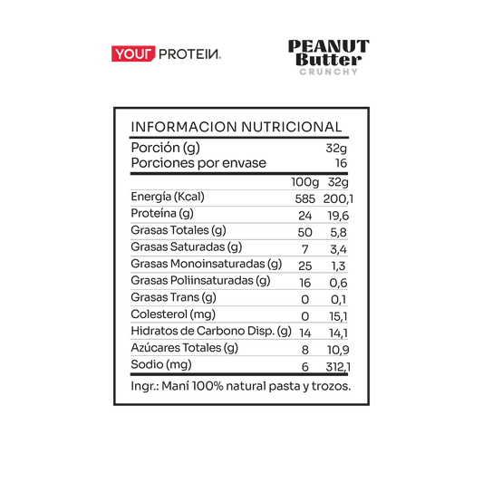 PACK 2 YOUR PROTEIN PEANUT BUTTER CRUNCHY